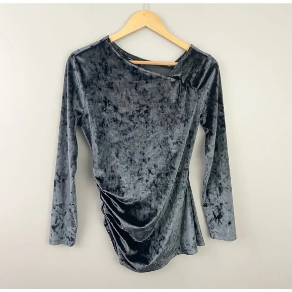 Betabrand Ink Velvet Blouse - Picture 2 of 6